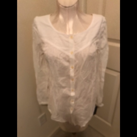 Patrick Robinson for Target blouse/tunic nwt white M print ad item - Picture 1 of 6